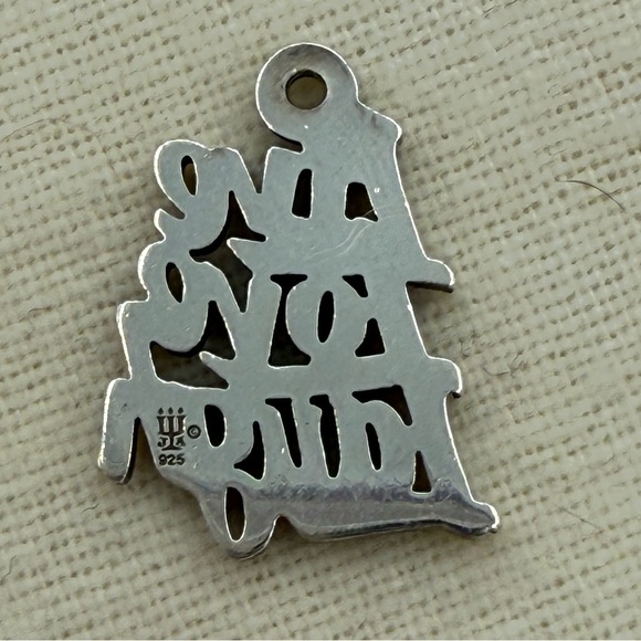James Avery Retired Silver 'Live Love Laugh' Charm - Picture 4 of 5
